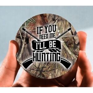 Set of‎ 2 Car Coasters, I'll Be Hunting Car Coaster, Neoprene Car Coaster